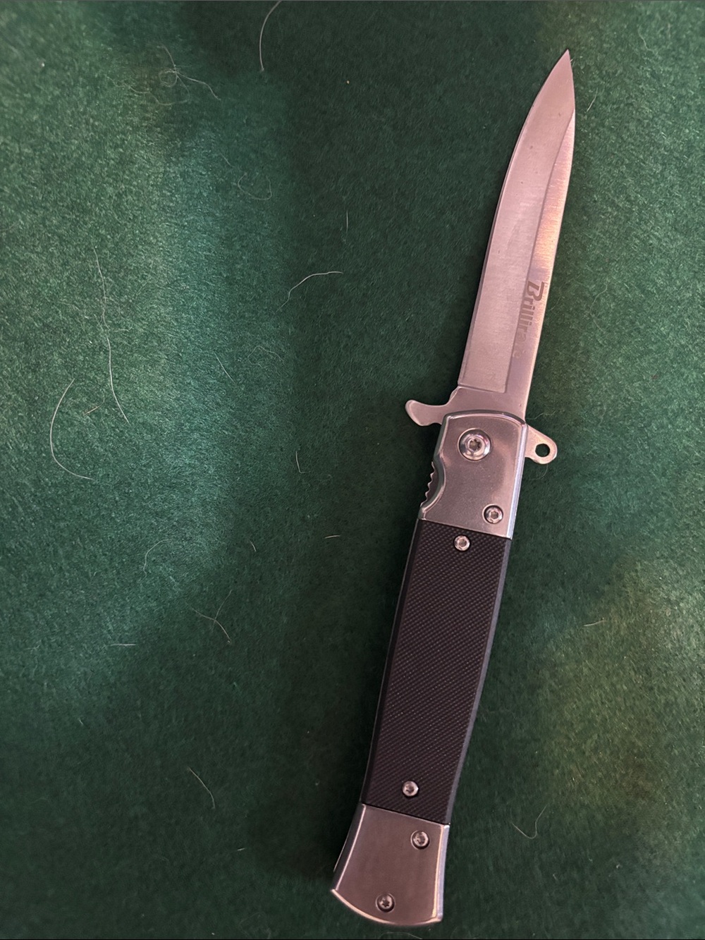High  Quality Japanese cold steel  Black and Silver Assisted Folding Knife